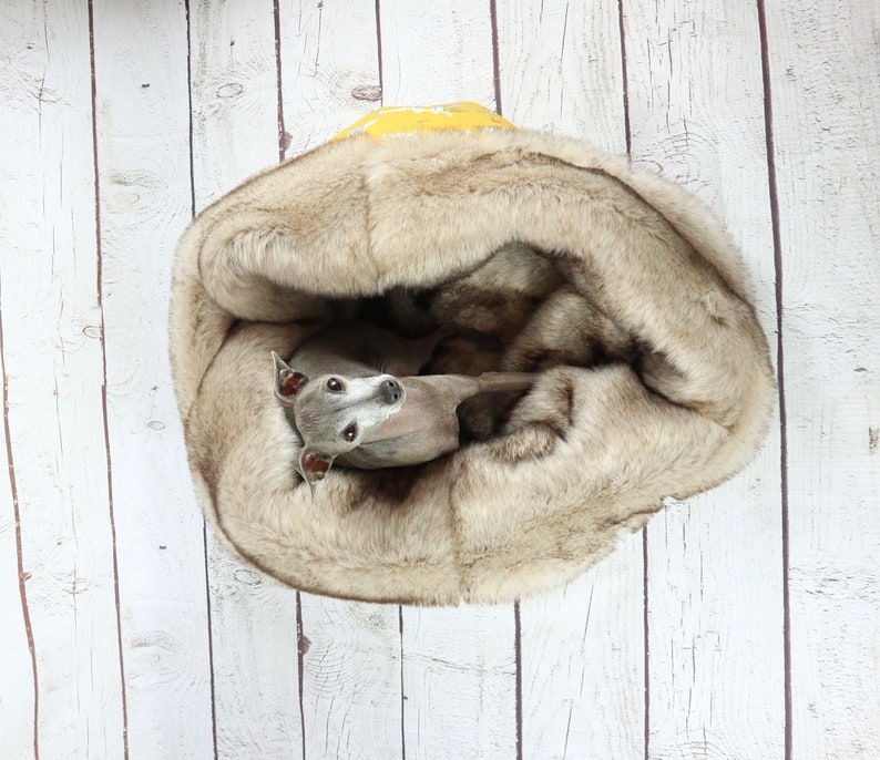 Kuschelhöhle Höhle Hund Höhle Windhund Hundebett Luxus Etsy