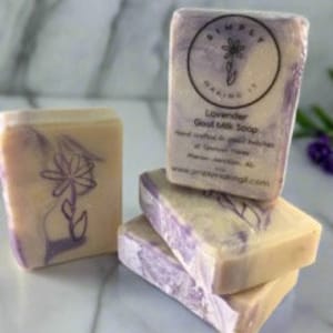 Lavender - Goat Milk Soap from our family farm - Body and Facial Soap - All Natural Soap - Handmade Goat Milk Soap