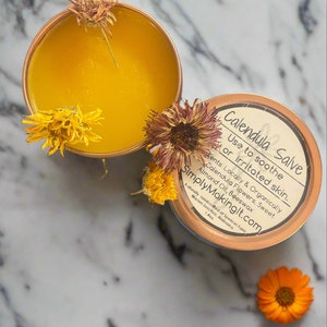 Handgemachte Ringelblumensalbe