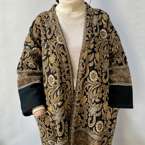 Cool Paisley Coat, Relaxed Fit, Egyptian Fabric, Ghazala Jacket