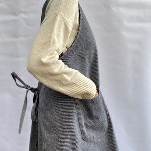 Apron Dress, Workwear Tunic, Craft/Artist Apron, Cotton Canvas