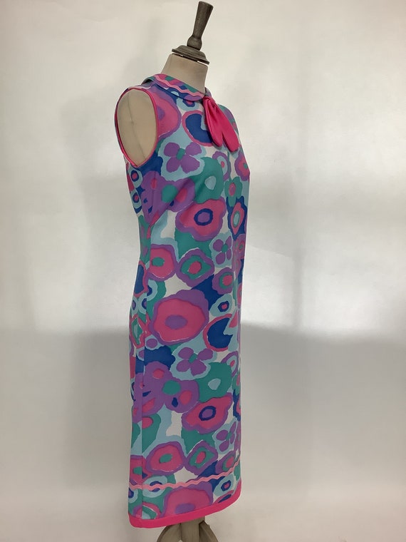 Vintage 1960s handmade dress psychedelic kitsch s… - image 5