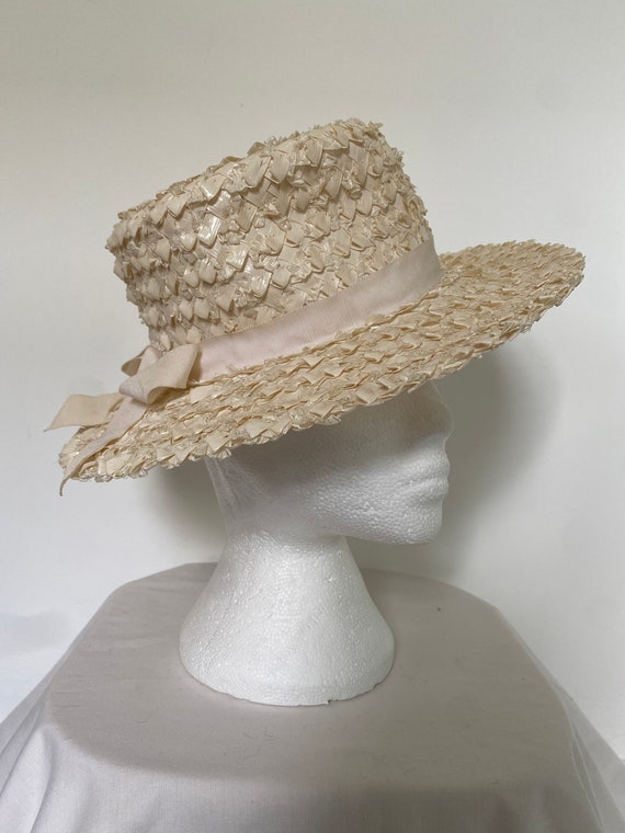 Vintage 1960s Gene Doris hat  New York cream raff… - image 4