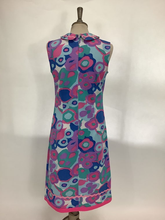 Vintage 1960s handmade dress psychedelic kitsch s… - image 6