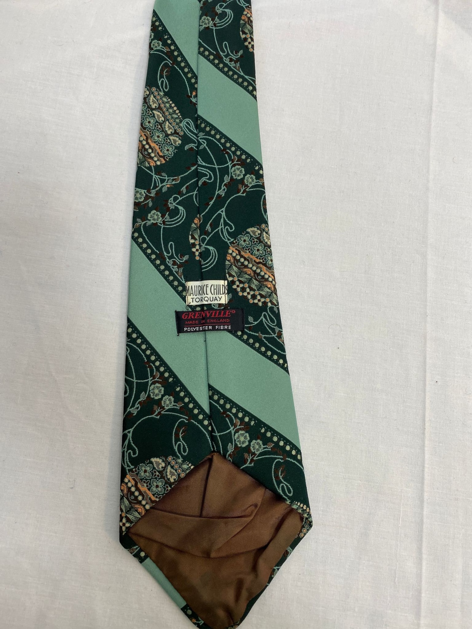 Vintage 1960s Grenville wide retro floral kipper tie | Etsy