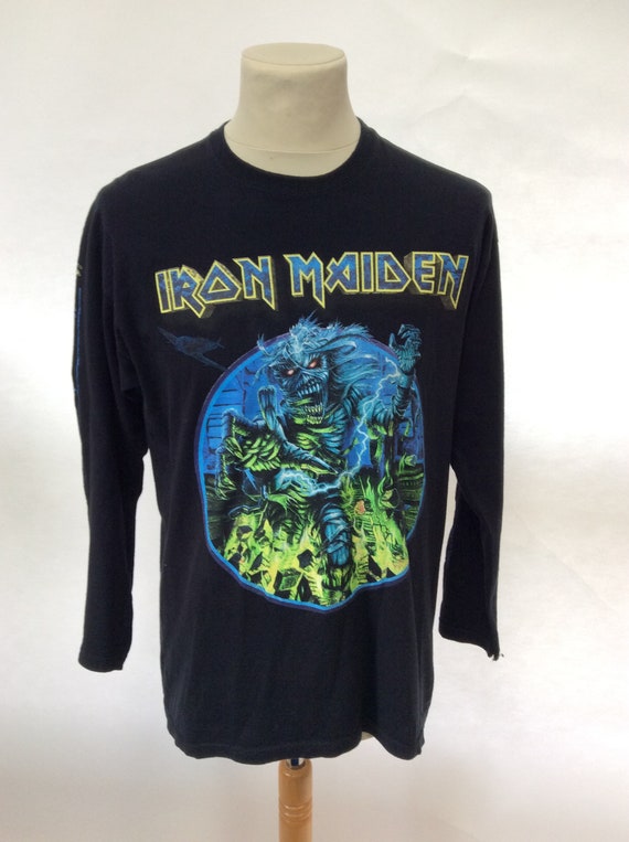 Vintage Iron Maiden World Tour Long Sleeve T Shirt