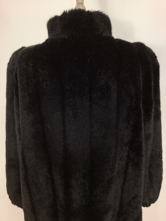 Vintage 1970s Tissavel faux fur coat glamorous ac… - image 8