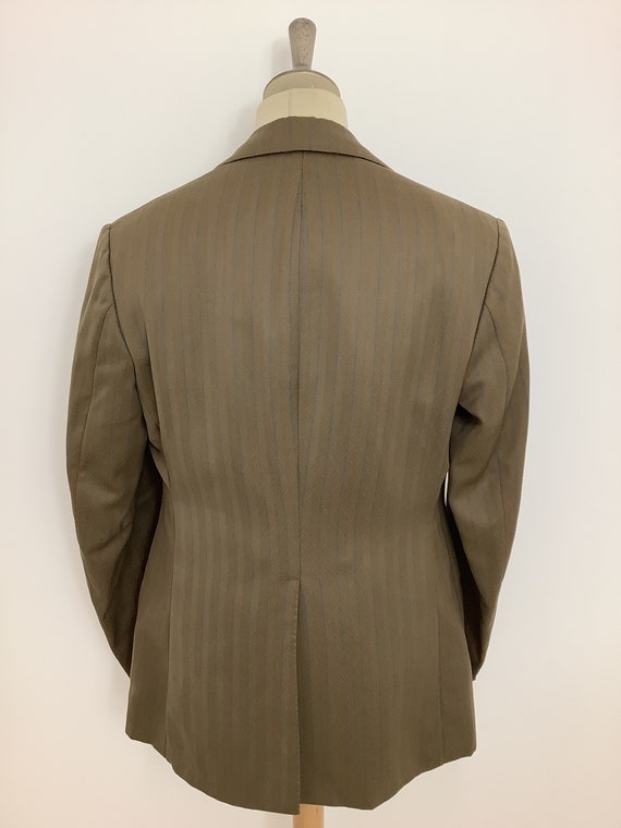 Vintage 70s tailored 3 piece suit mod pinstripe j… - image 4