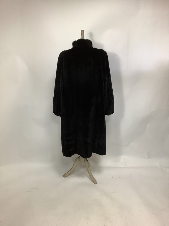 Vintage 1970s Tissavel faux fur coat glamorous ac… - image 2