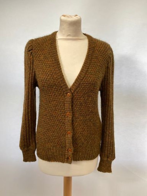 Vintage 1980s Cache D'or mohair knitted cardigan