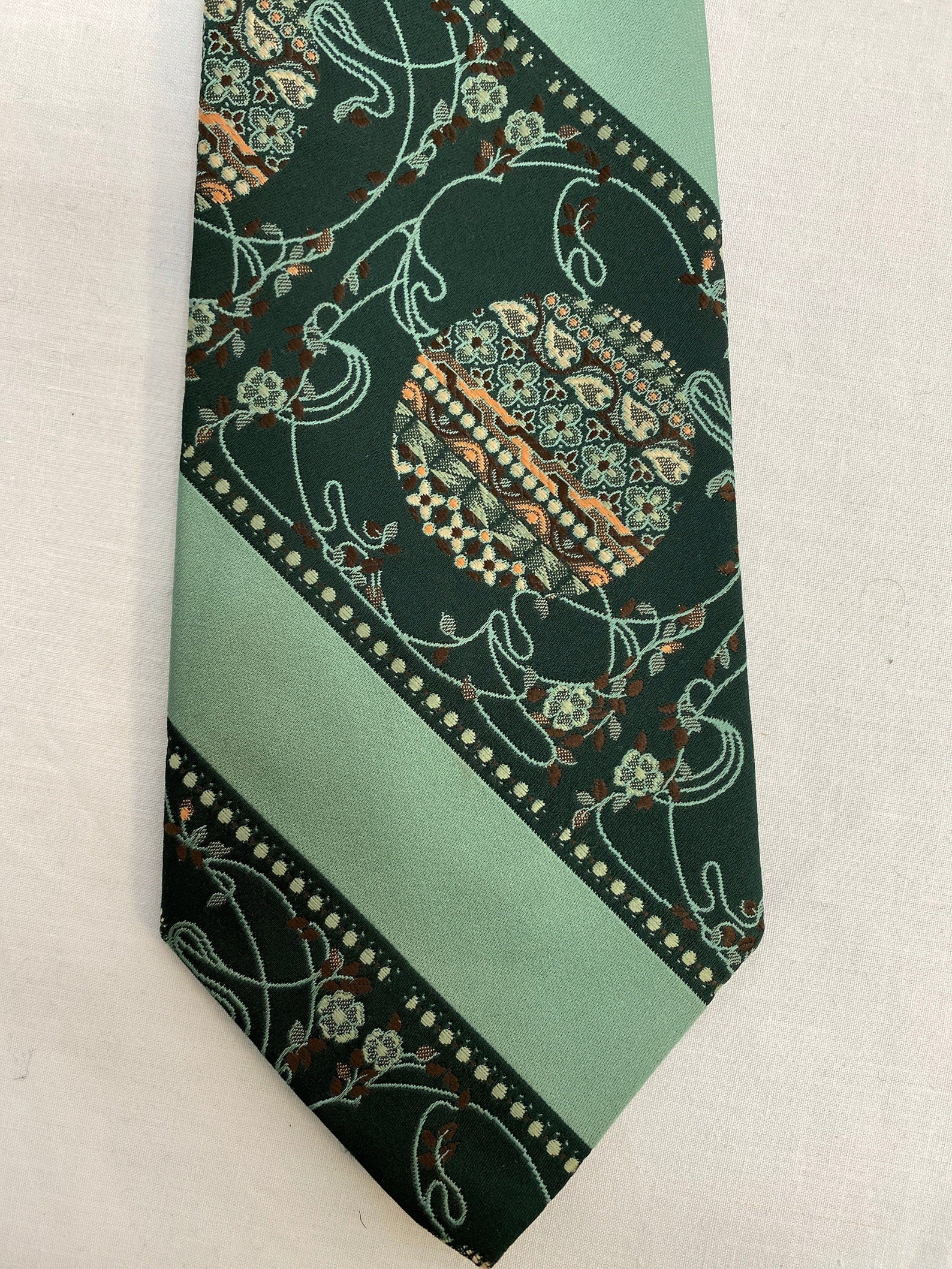 Vintage 1960s Grenville wide retro floral kipper tie | Etsy