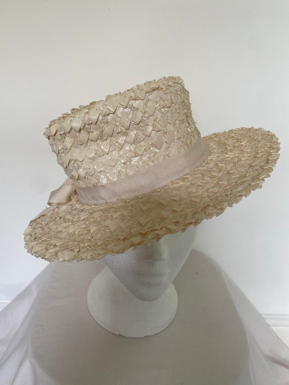 Vintage 1960s Gene Doris hat  New York cream raff… - image 3