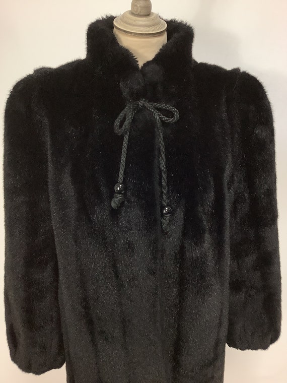 Vintage 1970s Tissavel faux fur coat glamorous ac… - image 6