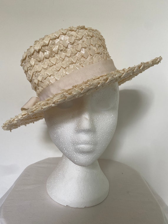 Vintage 1960s Gene Doris hat  New York cream raff… - image 2