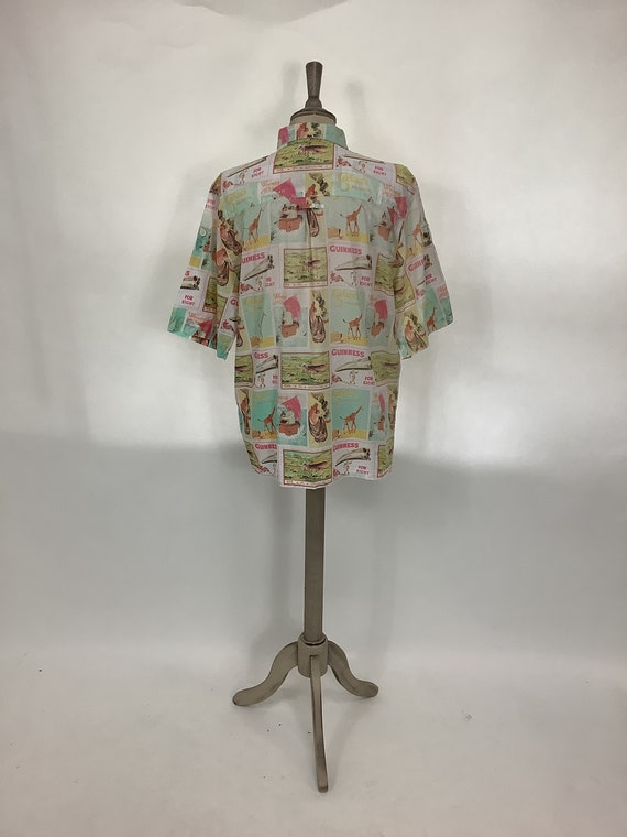 Vintage 1980s Betty Barclay blouse oversized abst… - image 3