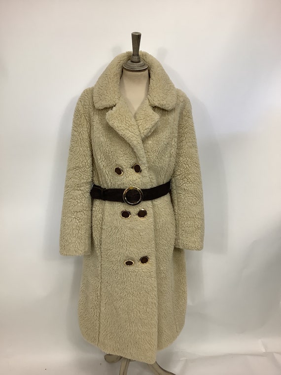 RARE Vintage 1970s Aqua-Wise teddy bear coat Knor… - image 3