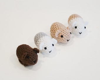 Guinea Pig Amigurumi | personalized doll Plush Crochet Toy Pet  Decoration day gift Set keychain Mother&#39;s day summer Christmas Mother&#39;s day
