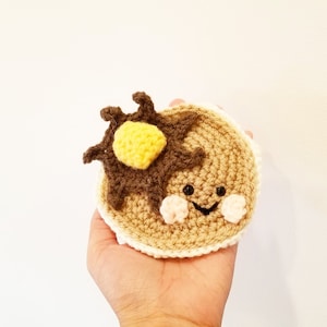 Cute Pancake Amigurumi | Plush Crochet Toy Pet Toys  Props Decoration Nursery Gift Food Doll Photo multi buy discount set Christmas