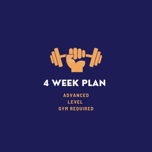 4 Week Fitness Plan (Advanced)