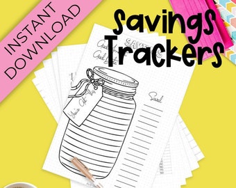 May include: A printable savings tracker with a mason jar illustration and the text "You've Got This". The tracker has a dotted background and a column for recording savings amounts.
