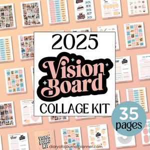 2025 Vision Board, Vision Board Kit, Vision Board Printables, Vision Board Template, Vision Boards, Vision Board Images, Make A Vision Board