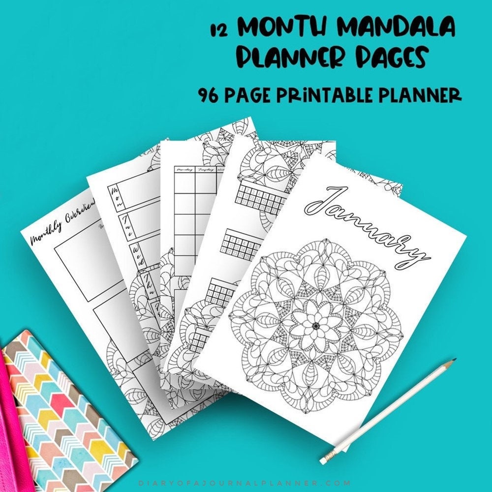 Printable Planner Bundle, Bullet Journal Printable, Planner Inserts ...