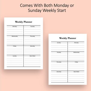 Weekly Digital Planner Insert