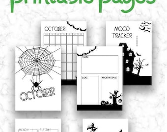 October Journal Planning Pages