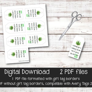 Holiday Soap Gift Tag, Printable, Digital Download image 4