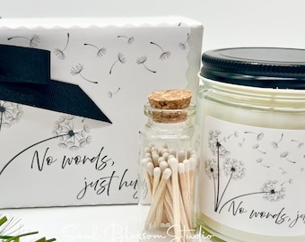 Memorial Gift, Sending a Hug, Dandelion Heartfelt gift, Sympathy gift, Bereavement, Sending strength and encouragement,