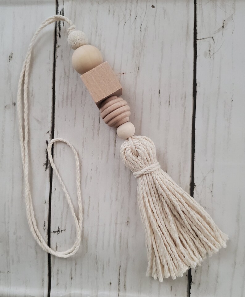 Boho Car diffuser wooden bead keychain gift set keychain Etsy