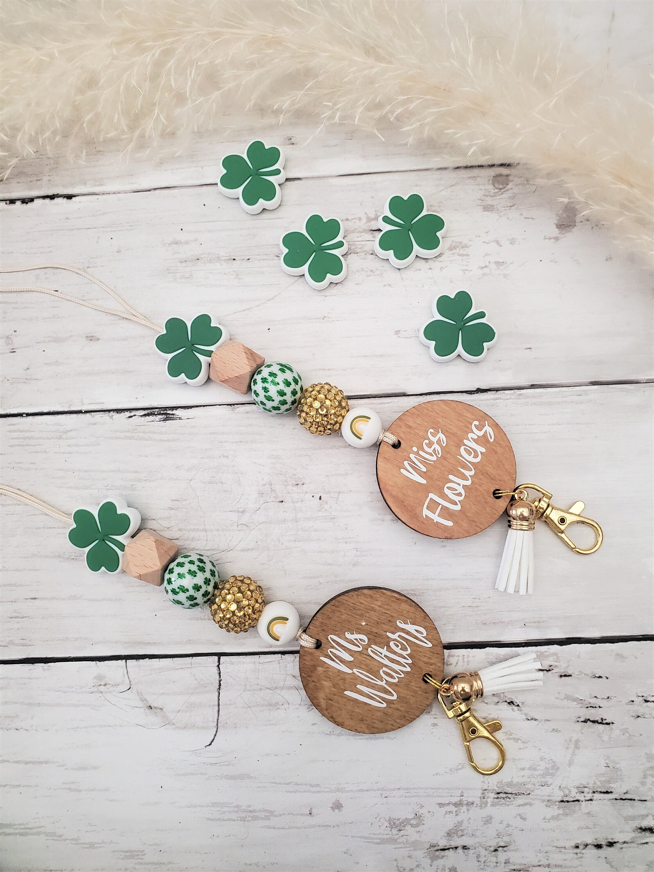 Saint Patricks Day Druzy Earring Box 4 Leaf Shamrock – Kate