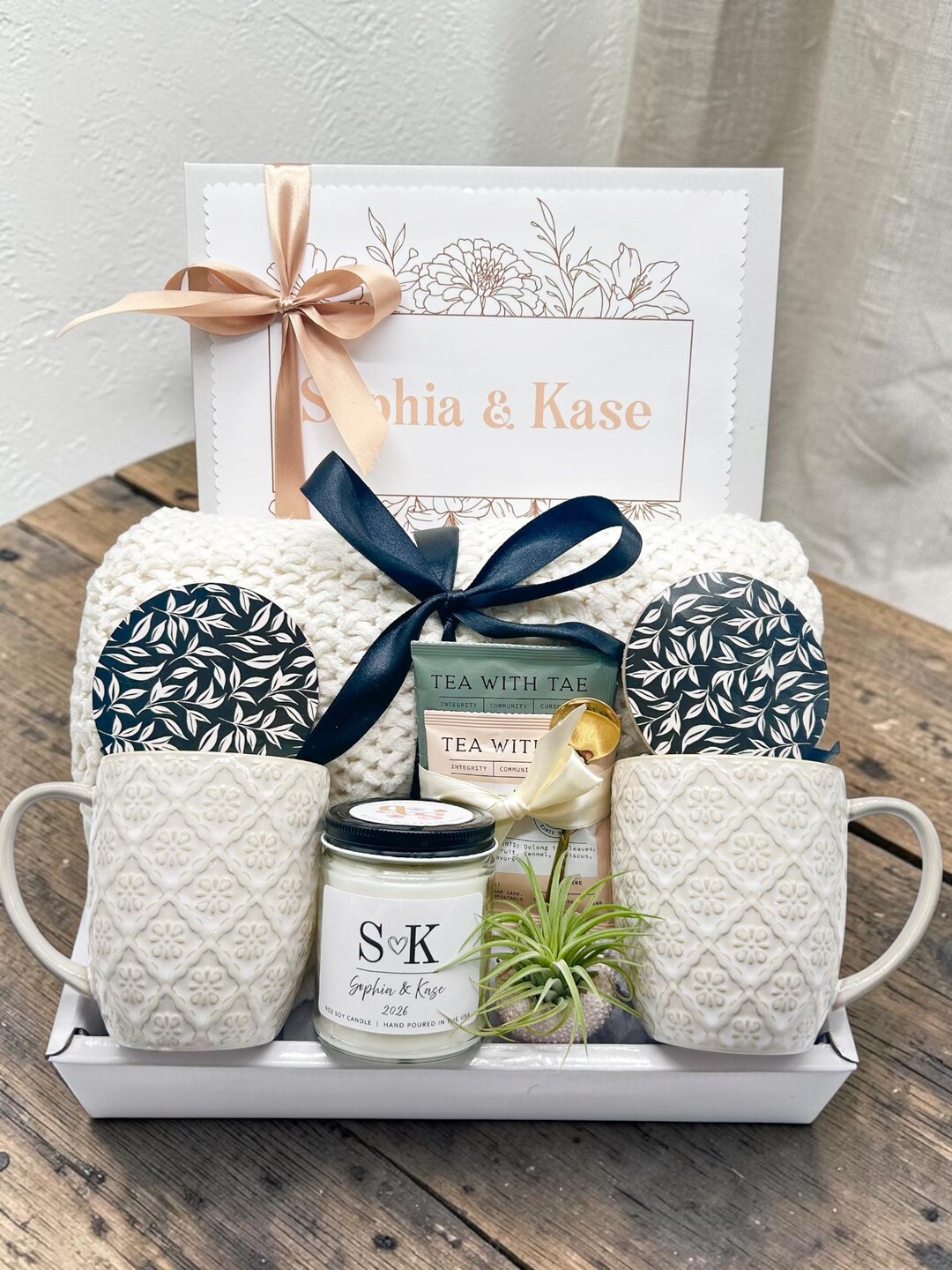 Engagement Couple Gift Box, New Home, Thinking of You, Classy Gift Box ...