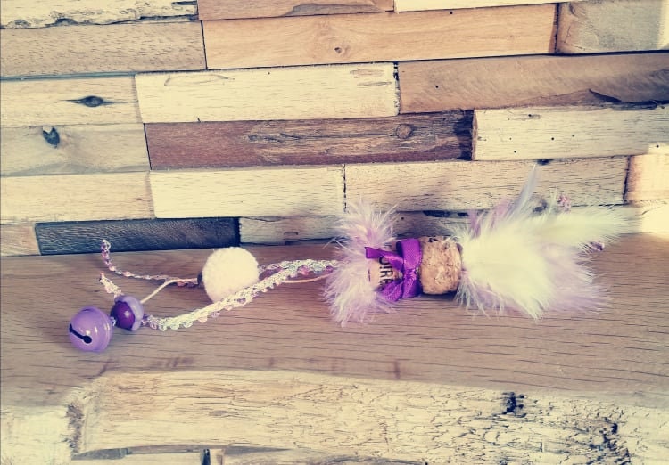 Jouet Bouchon à PlumesPink Lady