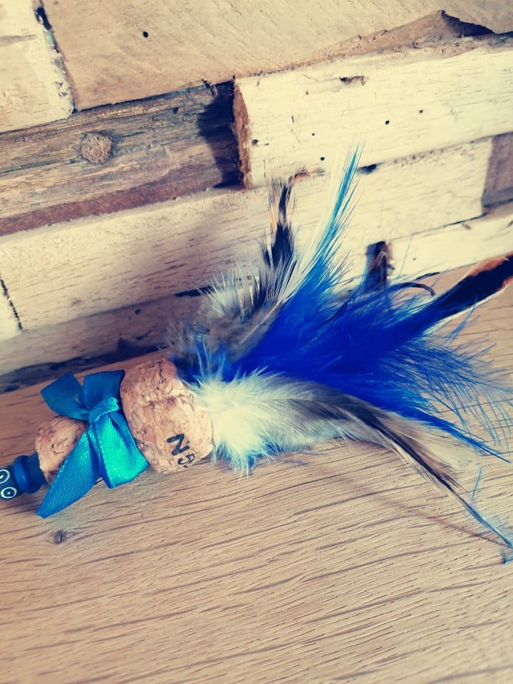 Jouet Bouchon à Plumes Blue King