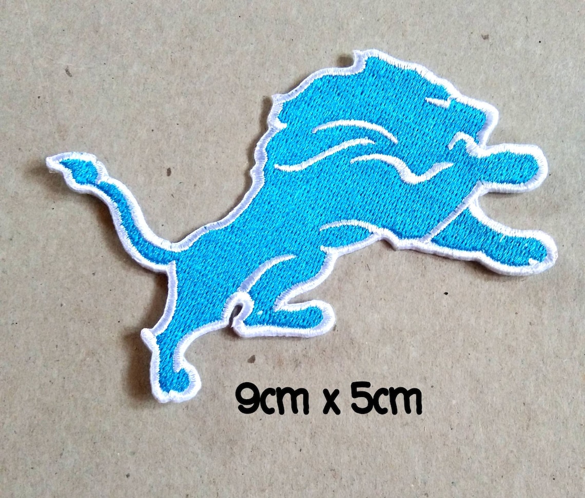 Detroit Lions Sport Logo Patches Embroidery Iron on Sew on. Etsy