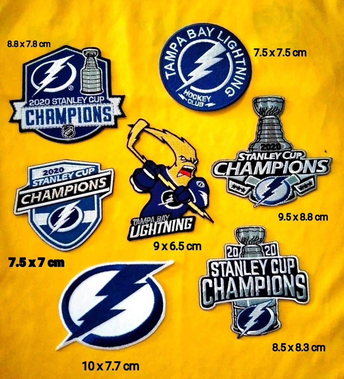 Tampa Bay Lightning Sport Logo Patches Embroidery Iron on Etsy