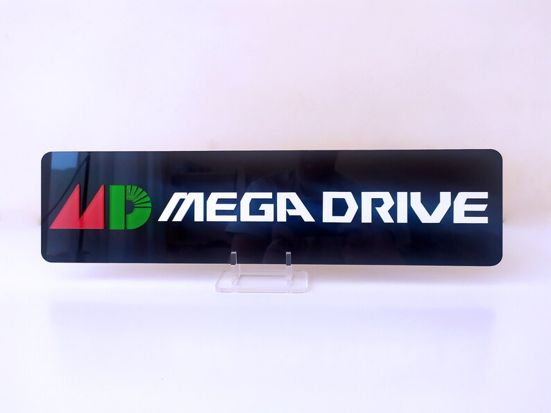 shelf wall display SEGA Mega Drive Japan video game decoration logo videogame decor gamer gift sign game room decor man cave decor