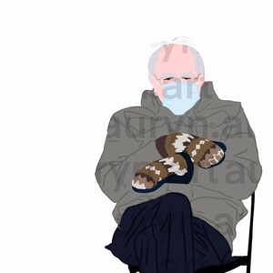 Bernie Mittens Meme PNG