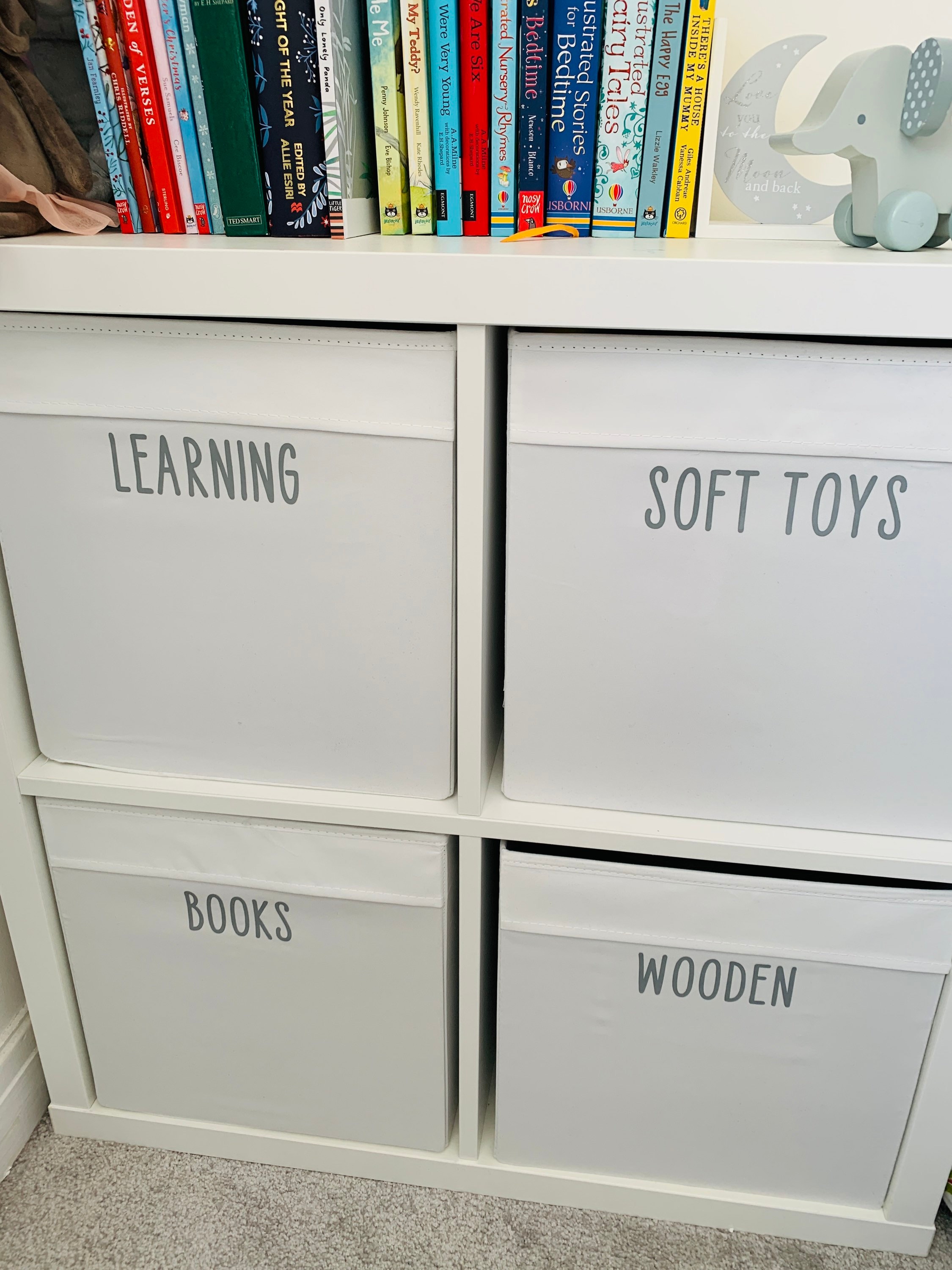 Toy Storage Word Decals | Toy Labels | Self-Adhesive Personalised Decals | Personalised Stickers
