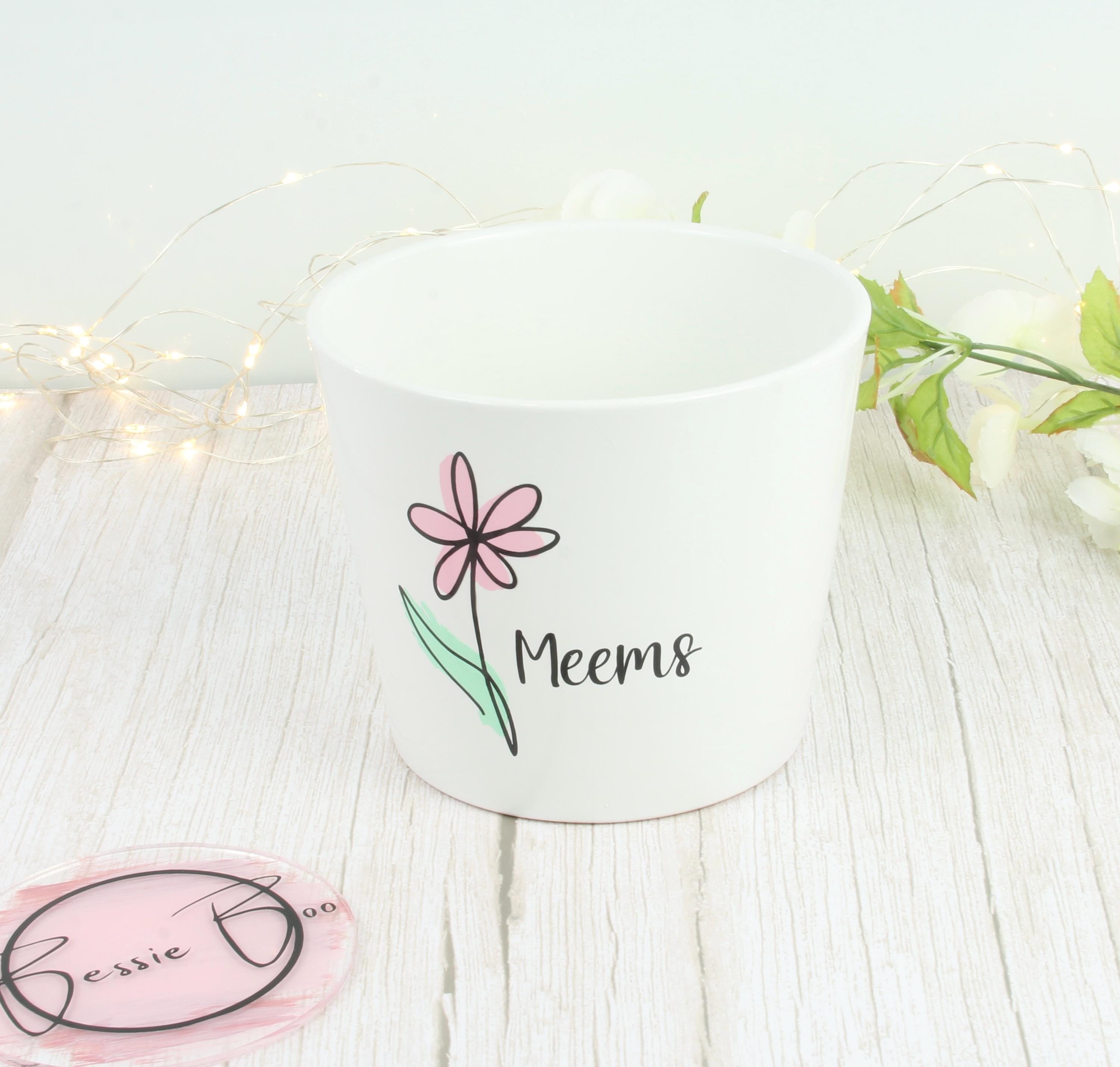 Gift Ideas - Personalised Plant Pot | Flower Pot | Indoor Planter | Gift for her | Gift for him | Birthday Present | Christmas Gift