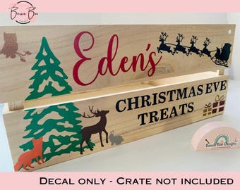 DIY Crate - Personalised Christmas Crate Sticker Decal
