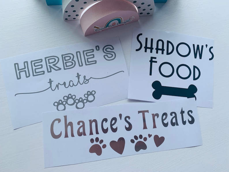Dog Treats Labels Dog Treats Decal Dog Food Label Pet Etsy UK