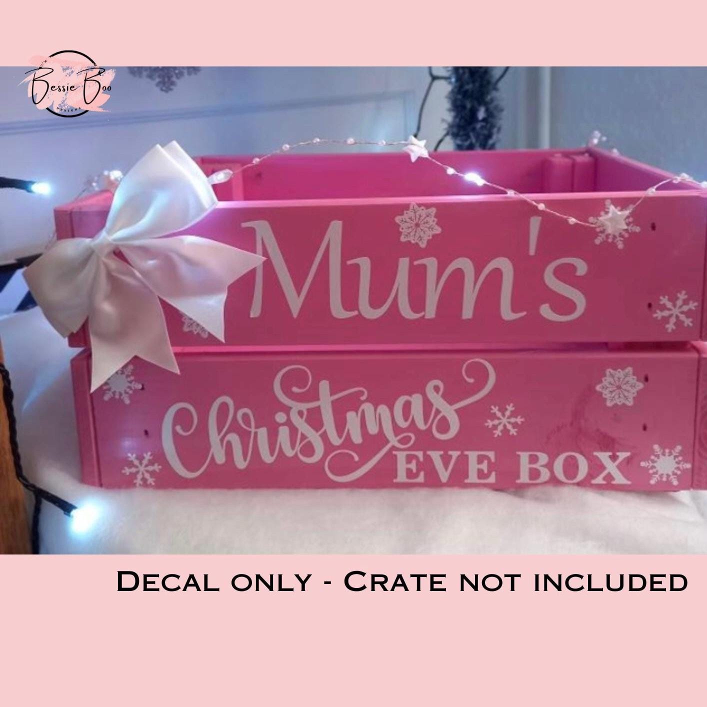 DIY Crate - Personalised Christmas Crate Sticker Decal