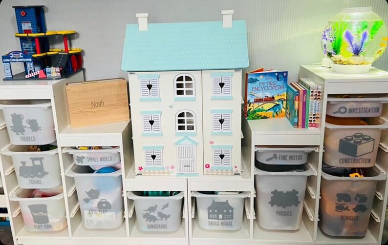 Toy Storage Decals Toy Labels Toy Box Stickers Etsy UK