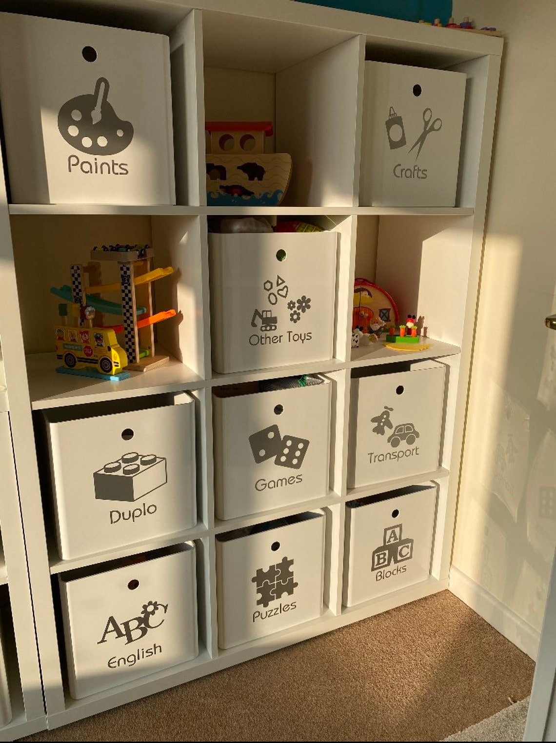 Toy Storage Decals Toy Labels SelfAdhesive Personalised Etsy