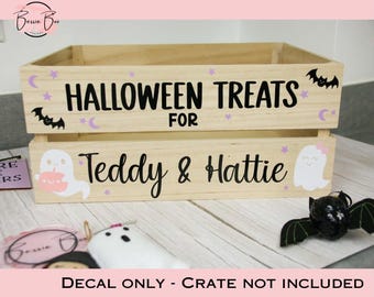 DIY Crate - Personalised Halloween Crate Sticker Decal