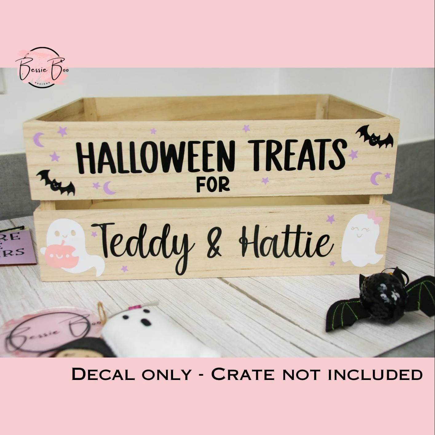 DIY Crate - Personalised Halloween Crate Sticker Decal