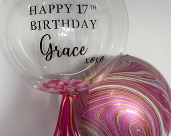 DIY Gift - Balloon Stickers | Birthday | Baby | Wedding | Christmas |  Party Signage | Gift Bag | Custom Made Decal |  Personalised Labels