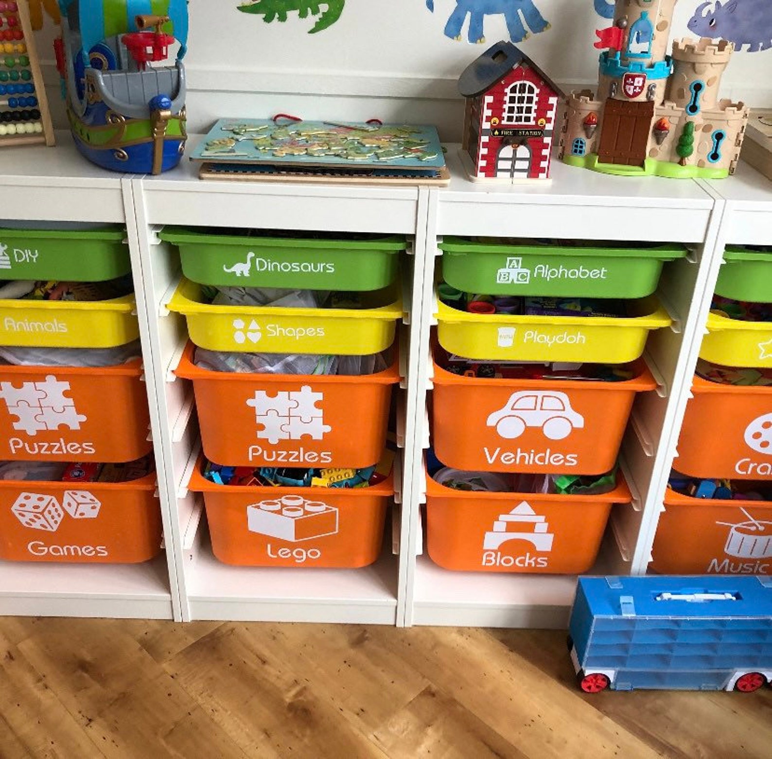 Toy Storage Decals Plastic Toy Box Labels Selfadhesive Etsy UK